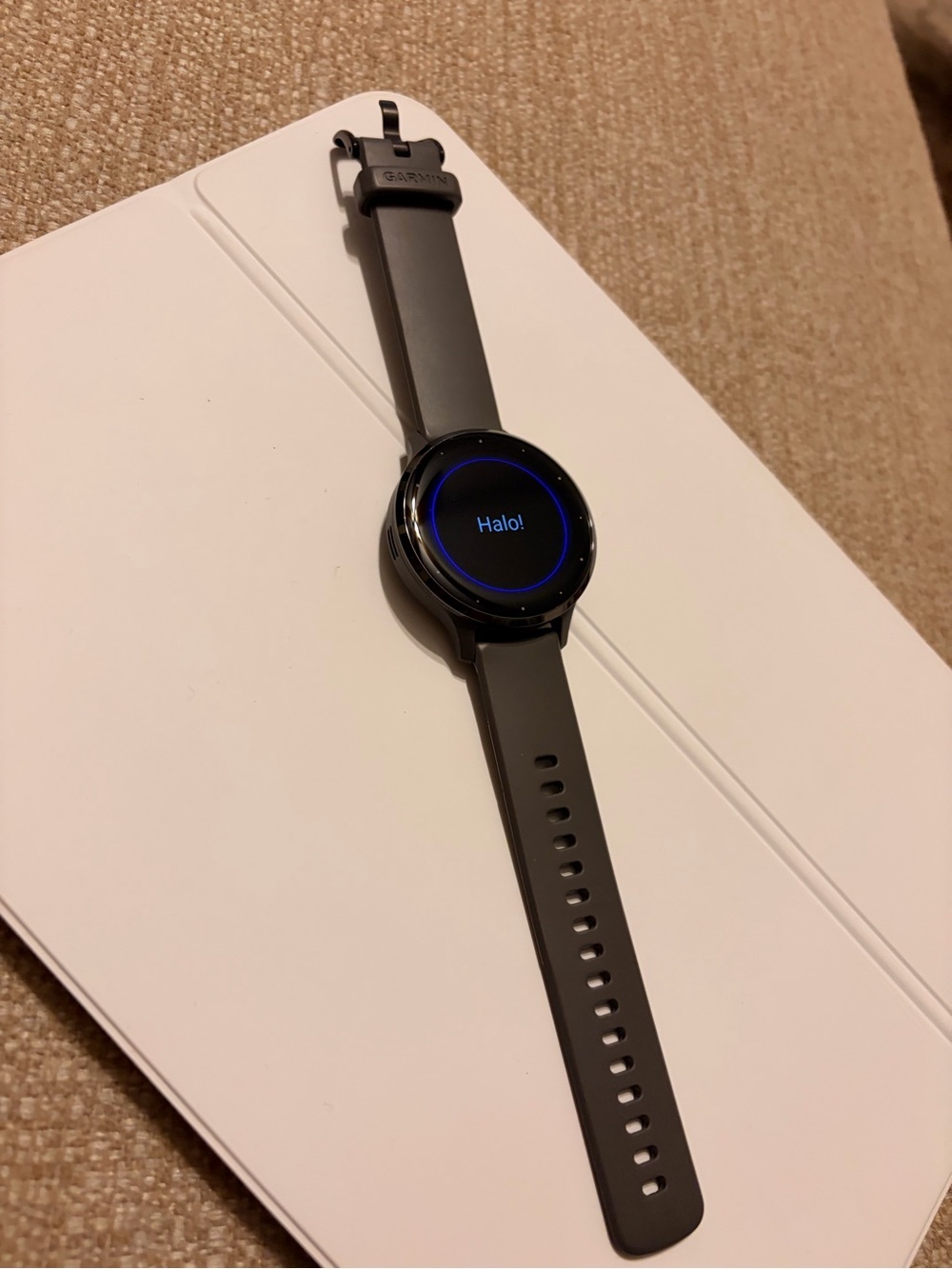 Garmin Venu 3s Smartwatch - Black Silicone Band